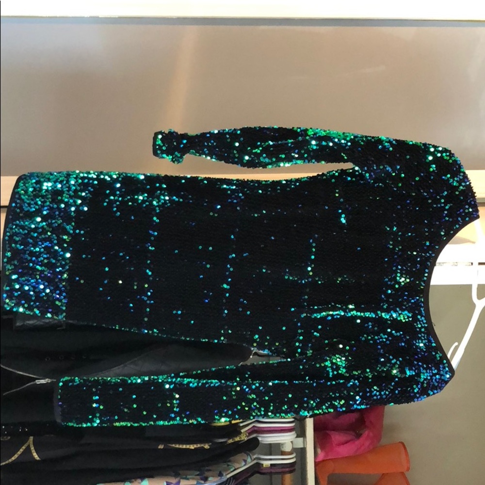 SEQUIN MINI DRESS